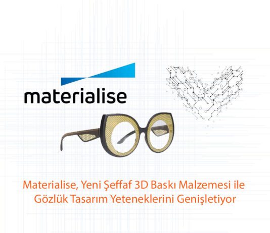 Materialise, Yeni Şeffaf 3D Baskı Malzemesi ile Gözlük Tasarım Yeteneklerini Genişletiyor Materialise, Yeni Şeffaf 3D Baskı Malzemesi ile Gözlük Tasarım Yeteneklerini Genişletiyor